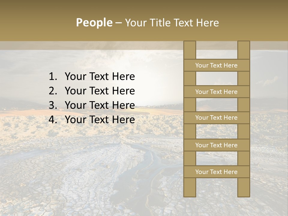 Scenic Global Dryness PowerPoint Template
