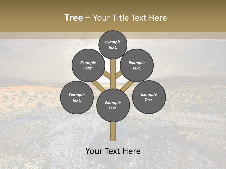 Scenic Global Dryness PowerPoint Template