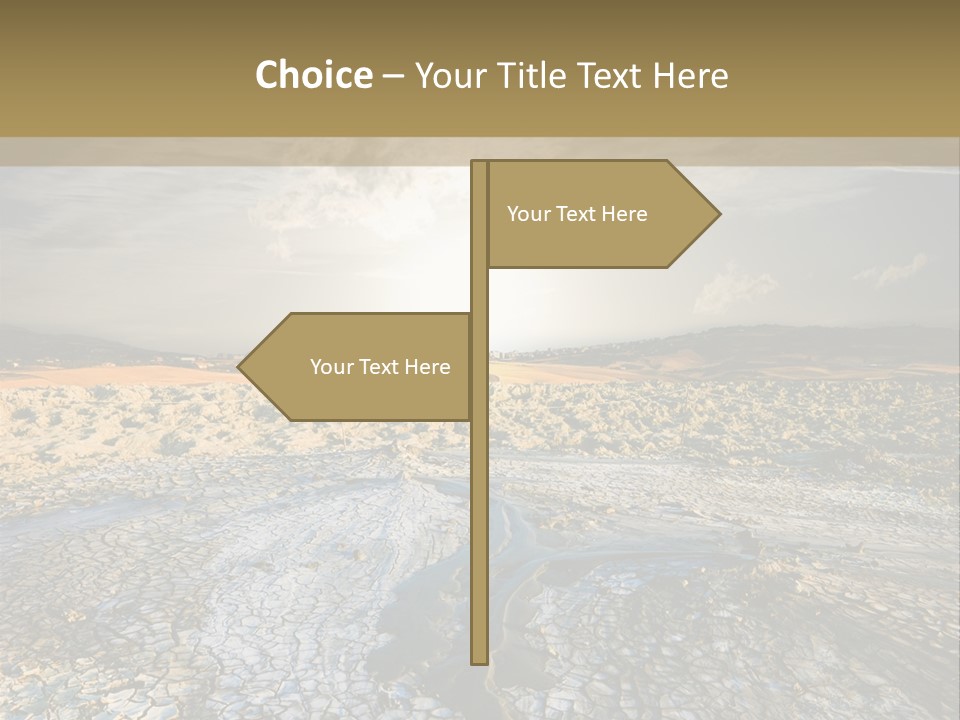 Scenic Global Dryness PowerPoint Template