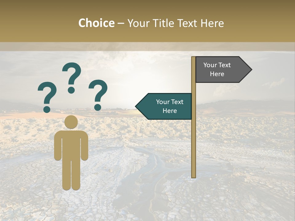 Scenic Global Dryness PowerPoint Template