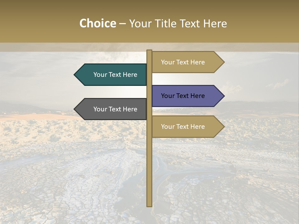 Scenic Global Dryness PowerPoint Template