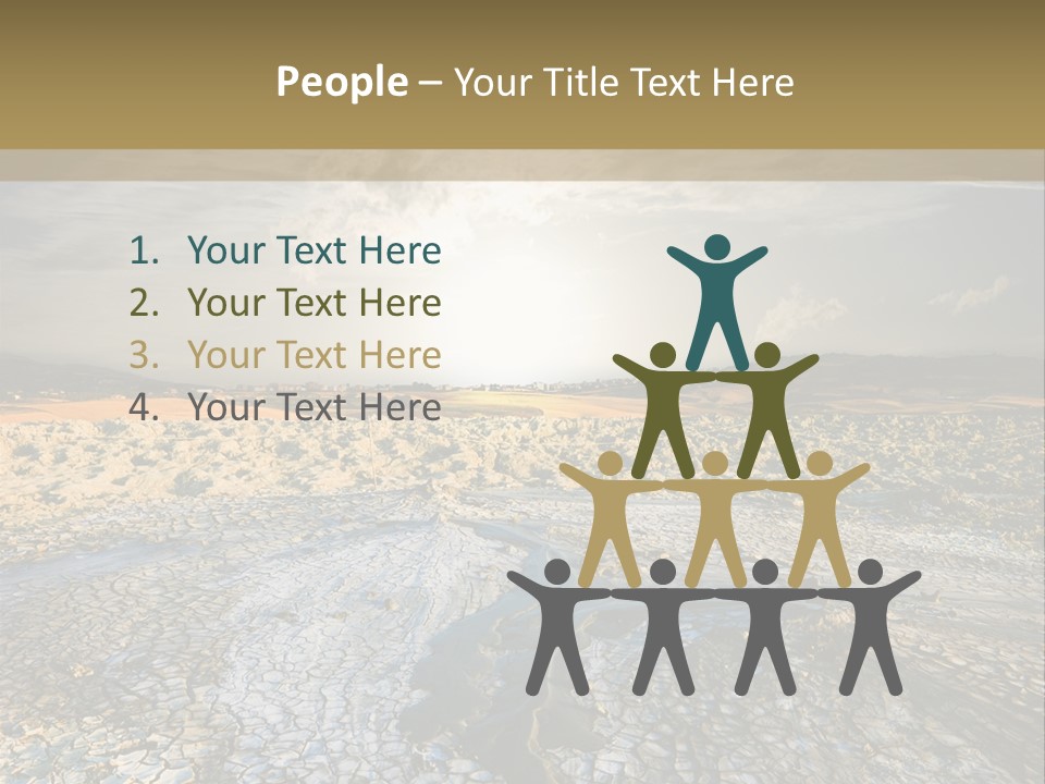 Scenic Global Dryness PowerPoint Template