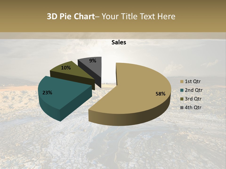 Scenic Global Dryness PowerPoint Template