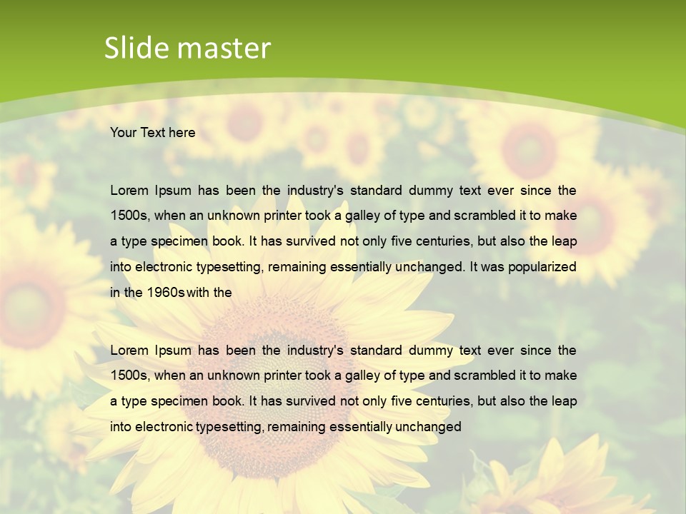 Growing Farming Sky PowerPoint Template
