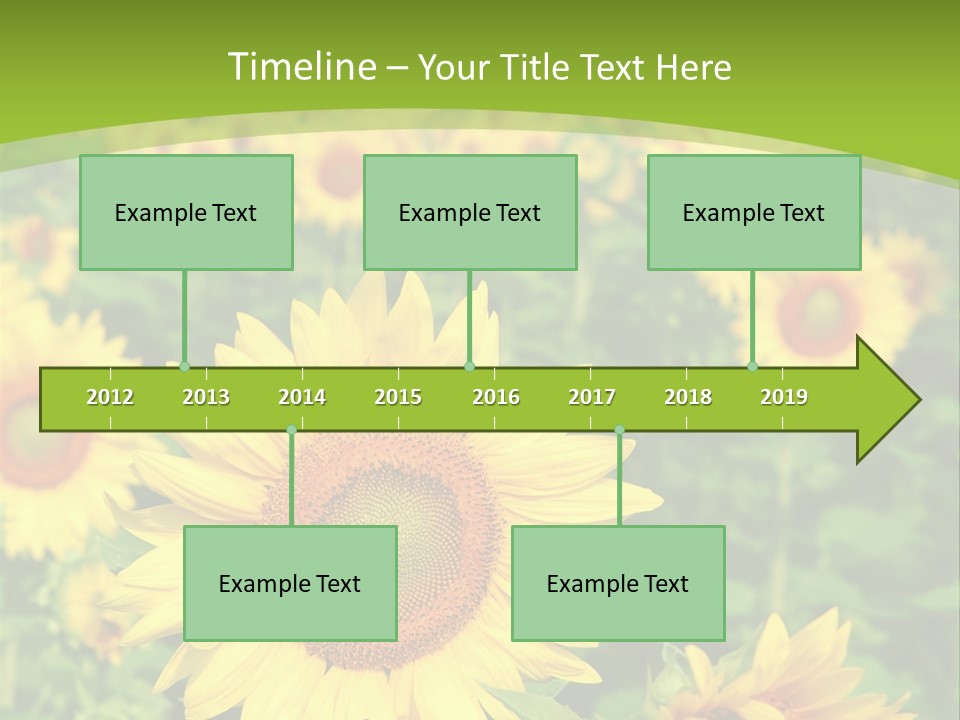 Growing Farming Sky PowerPoint Template