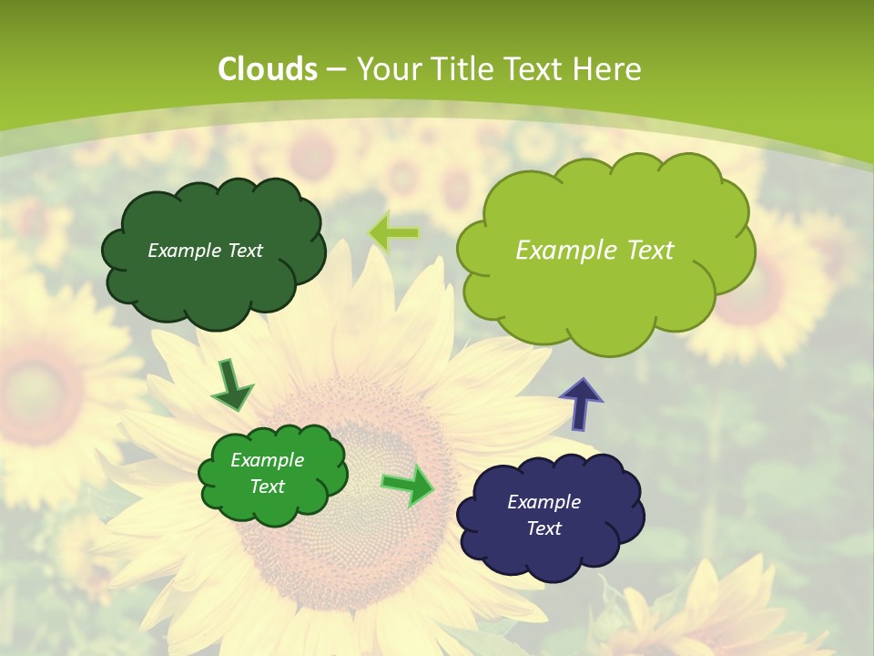 Growing Farming Sky PowerPoint Template
