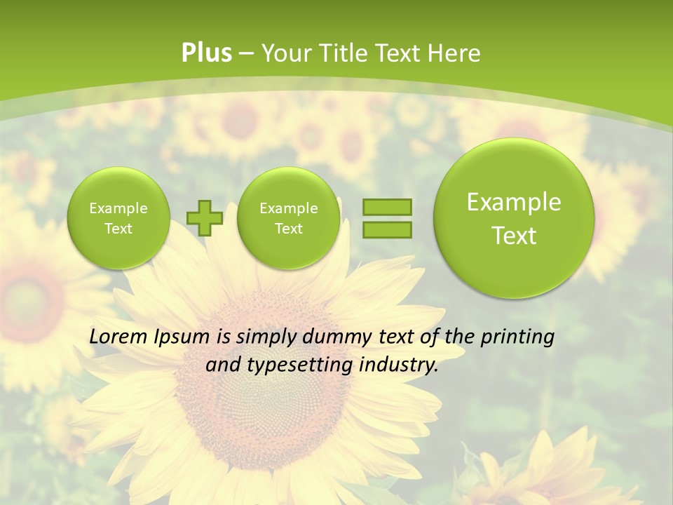 Growing Farming Sky PowerPoint Template