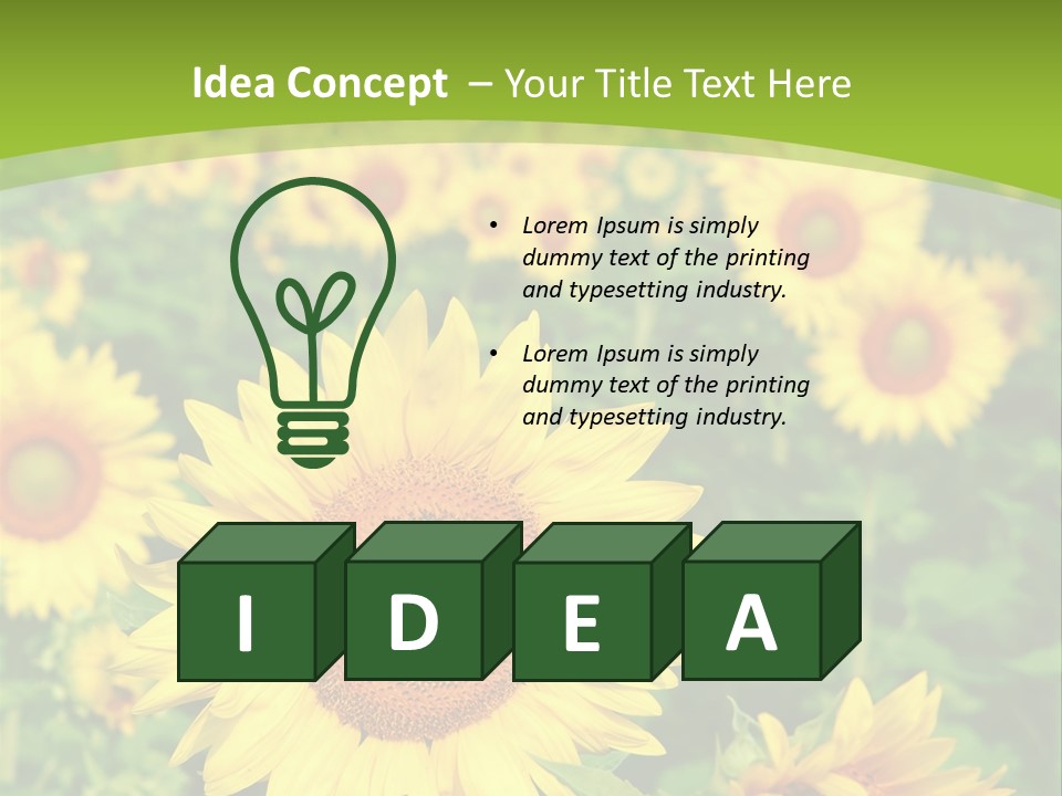 Growing Farming Sky PowerPoint Template