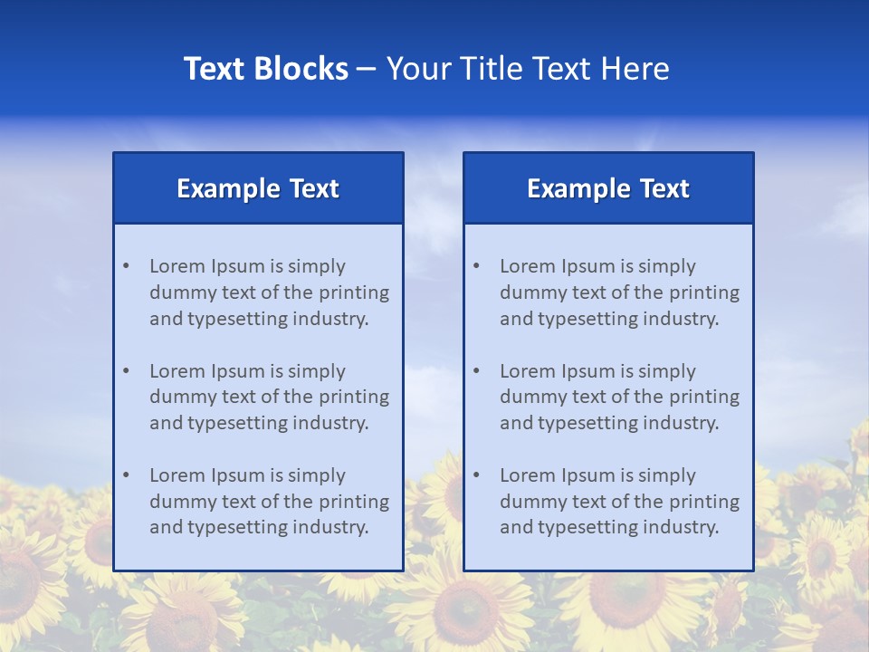 Sunny Field Growth PowerPoint Template