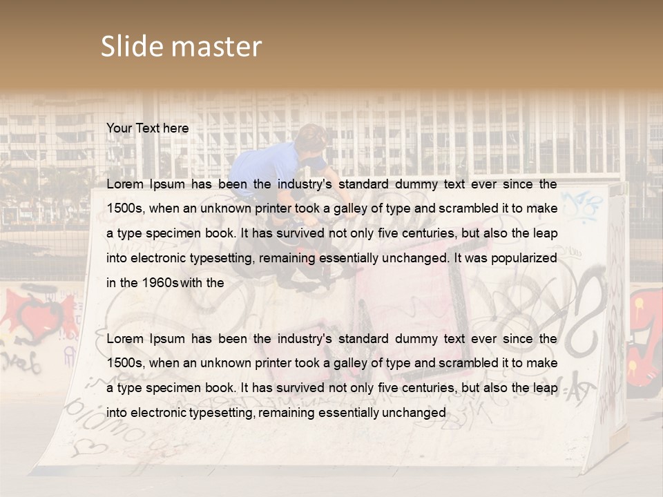High Lifestyle Skatepark PowerPoint Template