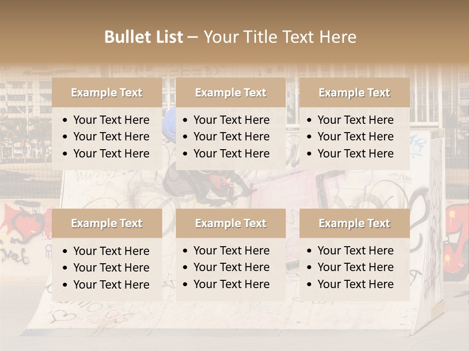 High Lifestyle Skatepark PowerPoint Template