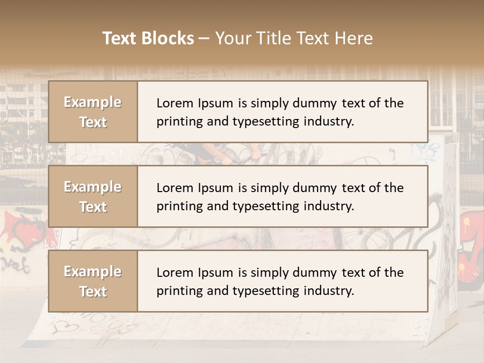 High Lifestyle Skatepark PowerPoint Template