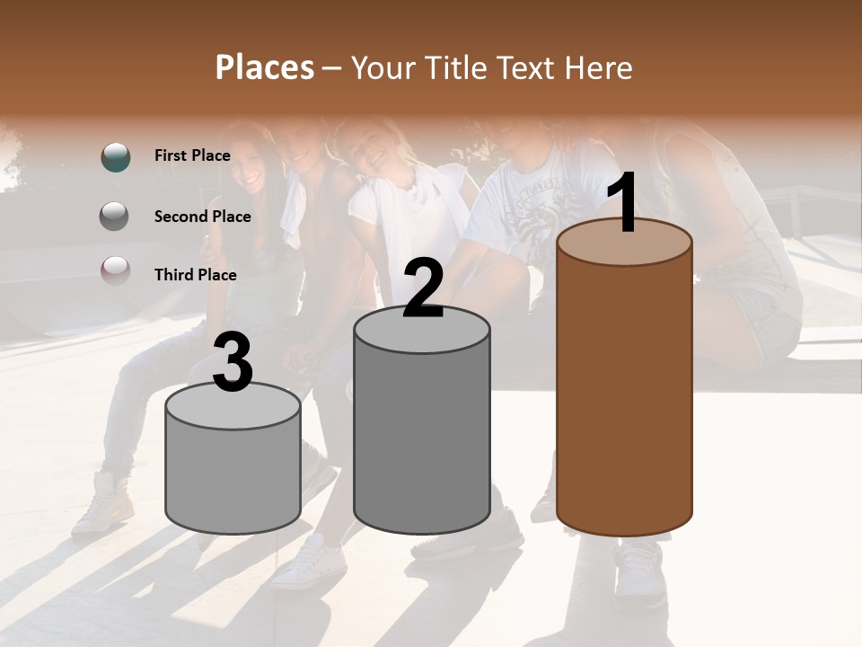 Skate Young Male PowerPoint Template