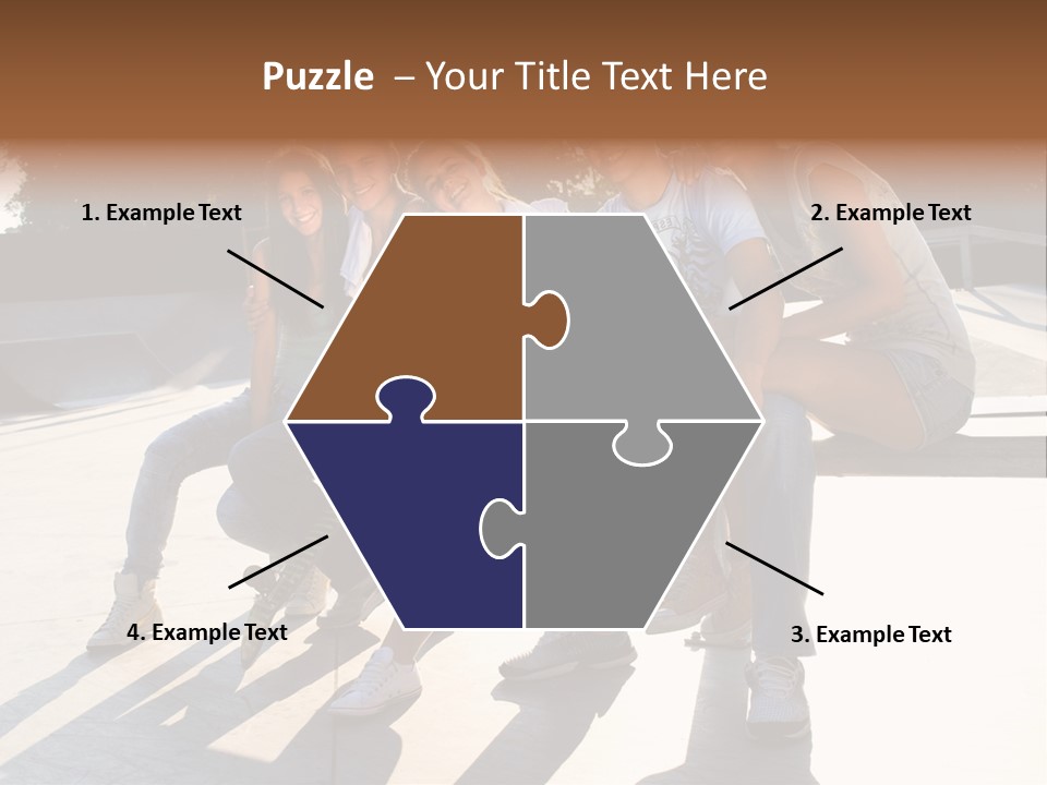 Skate Young Male PowerPoint Template