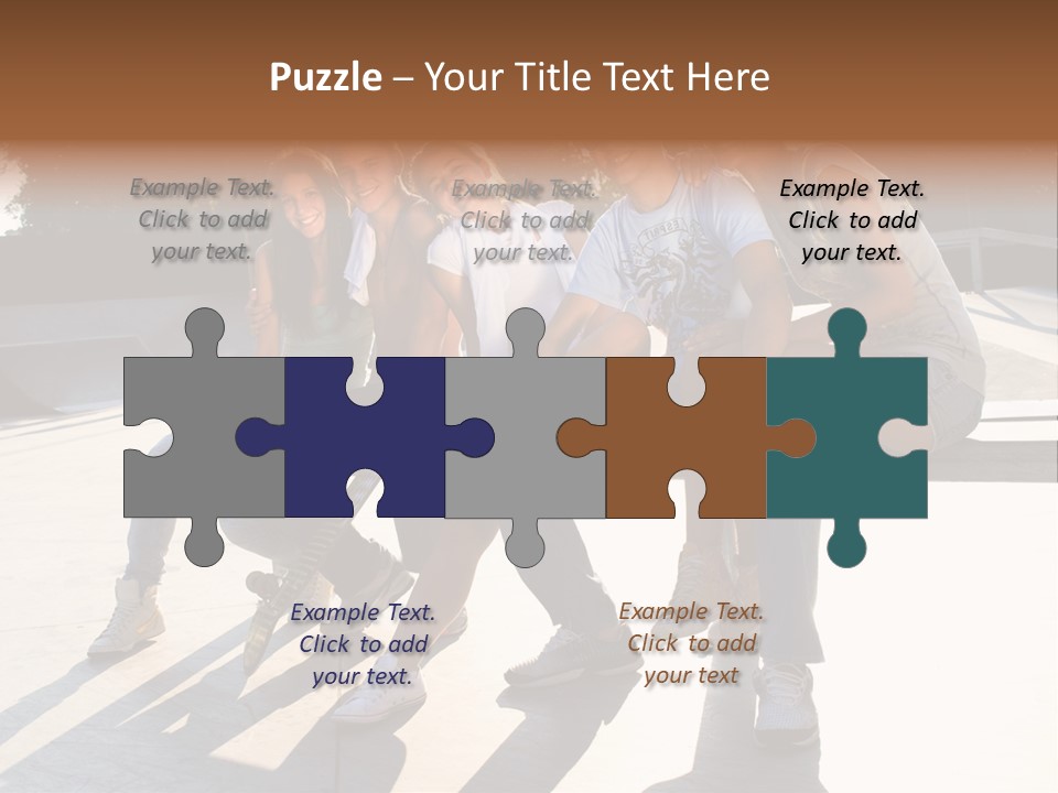 Skate Young Male PowerPoint Template