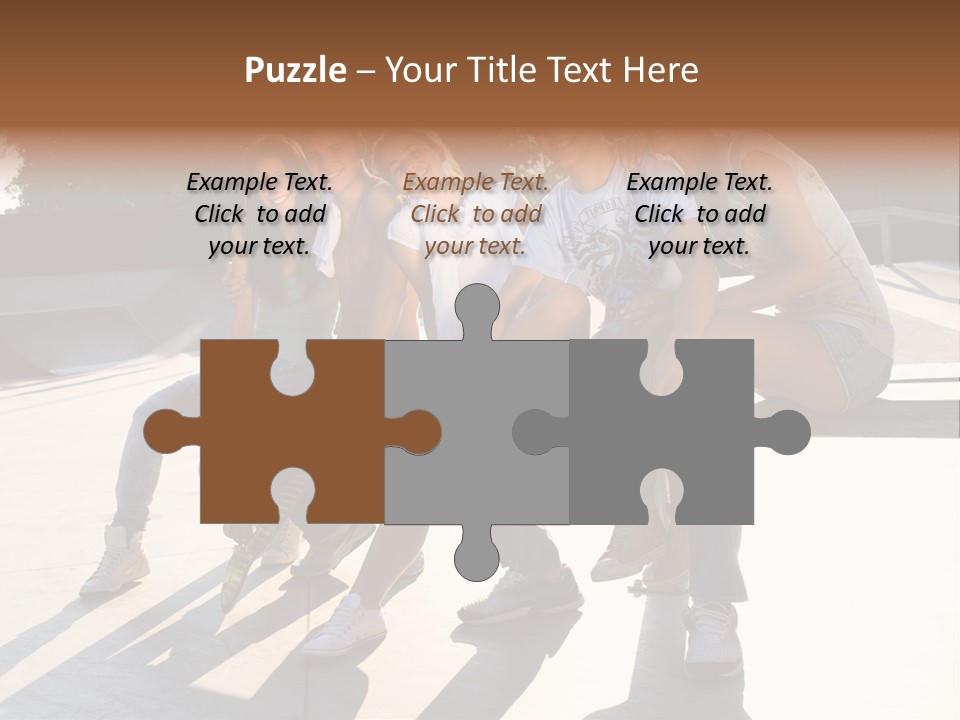 Skate Young Male PowerPoint Template