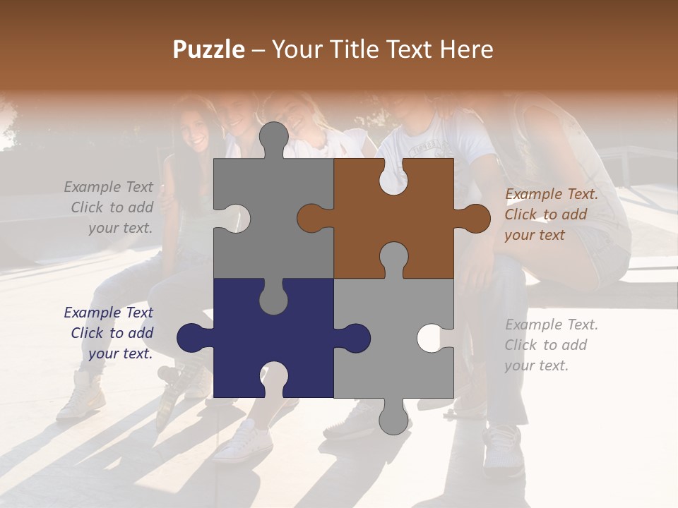 Skate Young Male PowerPoint Template