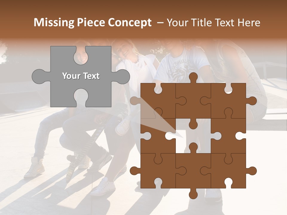 Skate Young Male PowerPoint Template