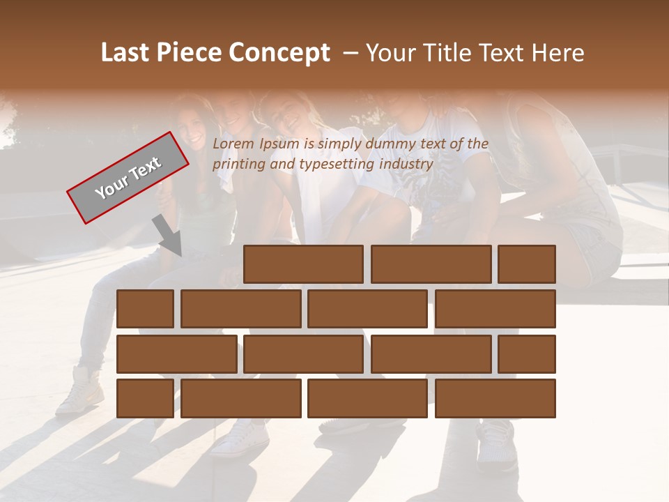 Skate Young Male PowerPoint Template