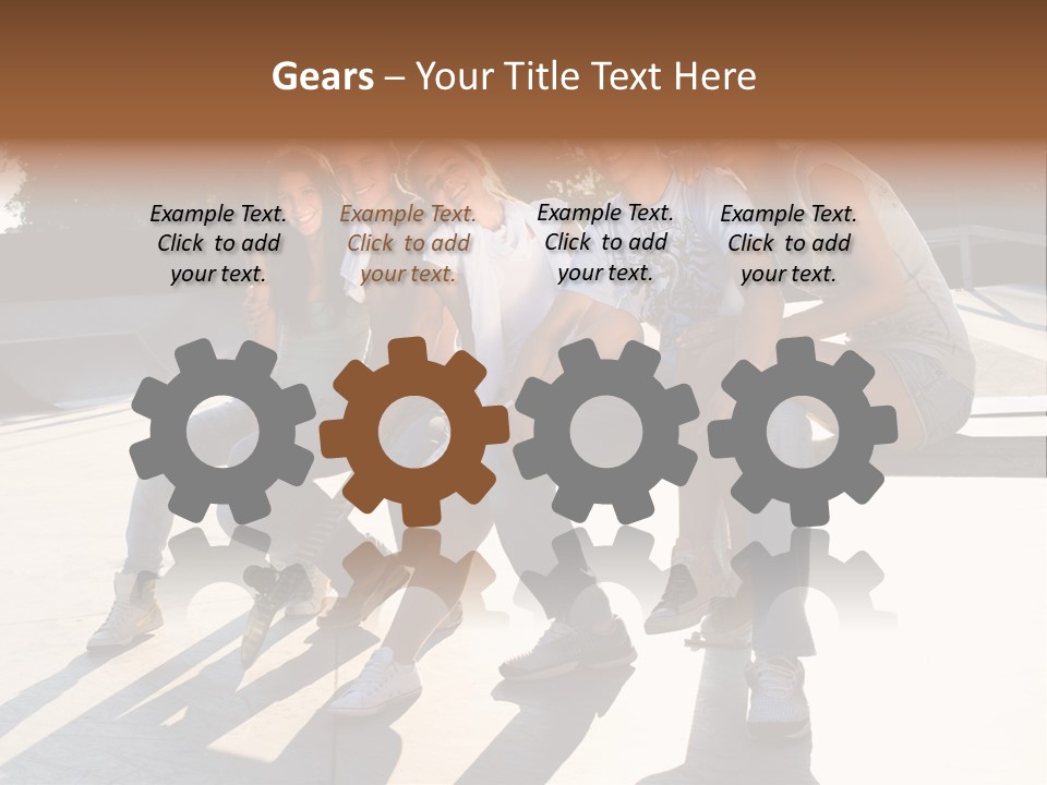 Skate Young Male PowerPoint Template