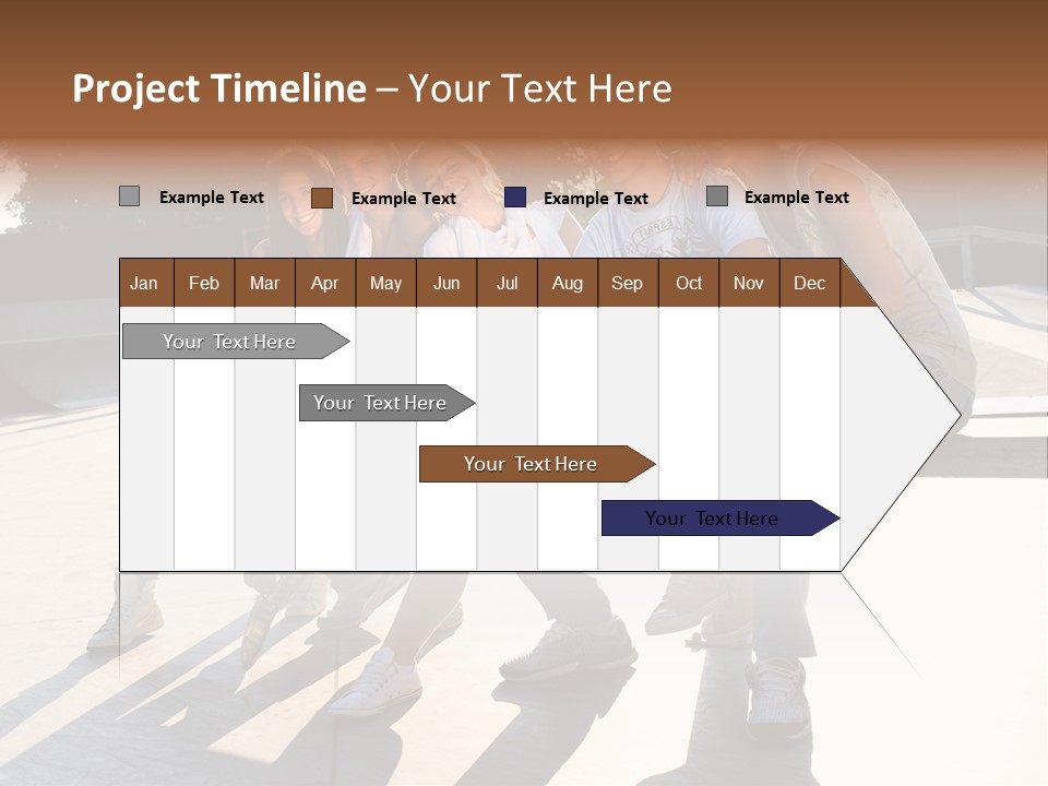 Skate Young Male PowerPoint Template