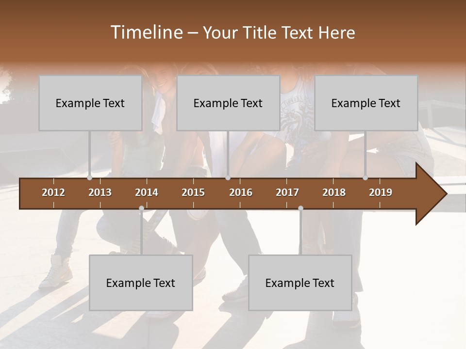 Skate Young Male PowerPoint Template