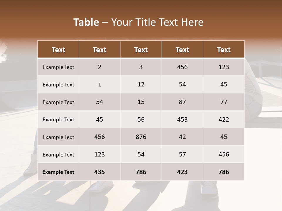 Skate Young Male PowerPoint Template