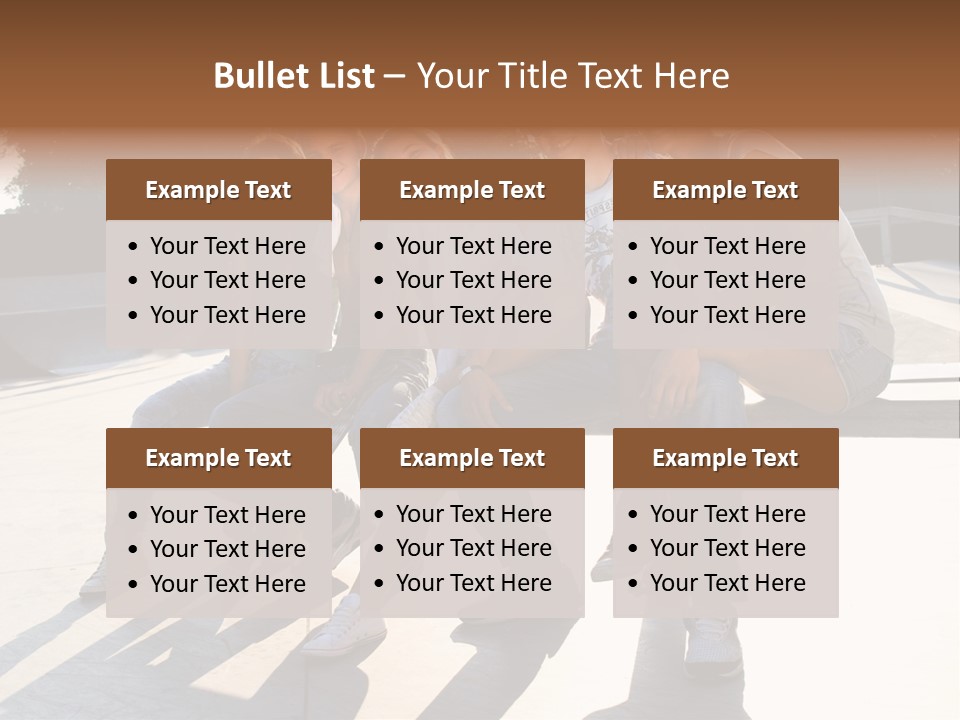 Skate Young Male PowerPoint Template