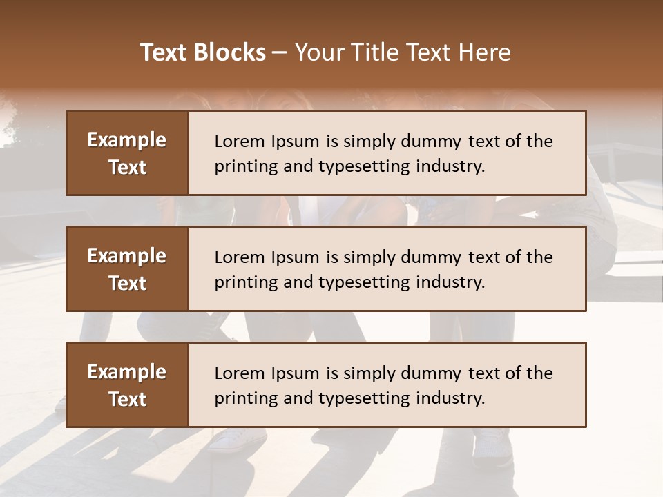 Skate Young Male PowerPoint Template