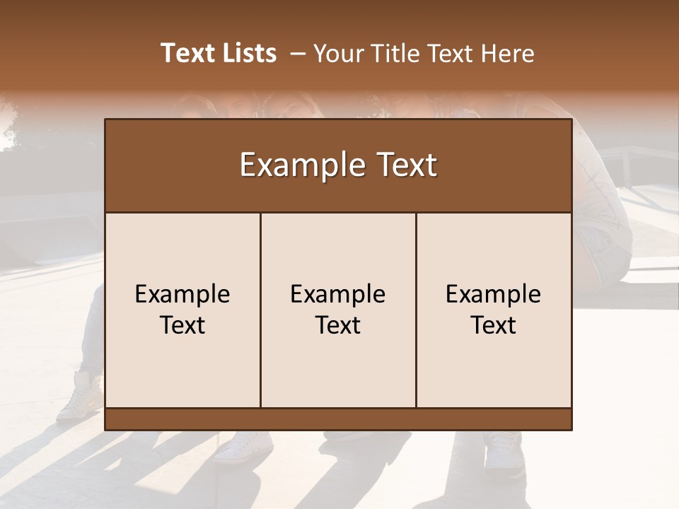 Skate Young Male PowerPoint Template