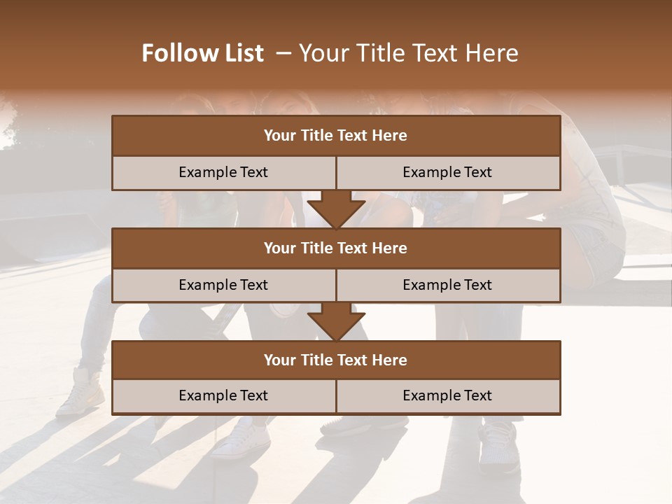 Skate Young Male PowerPoint Template