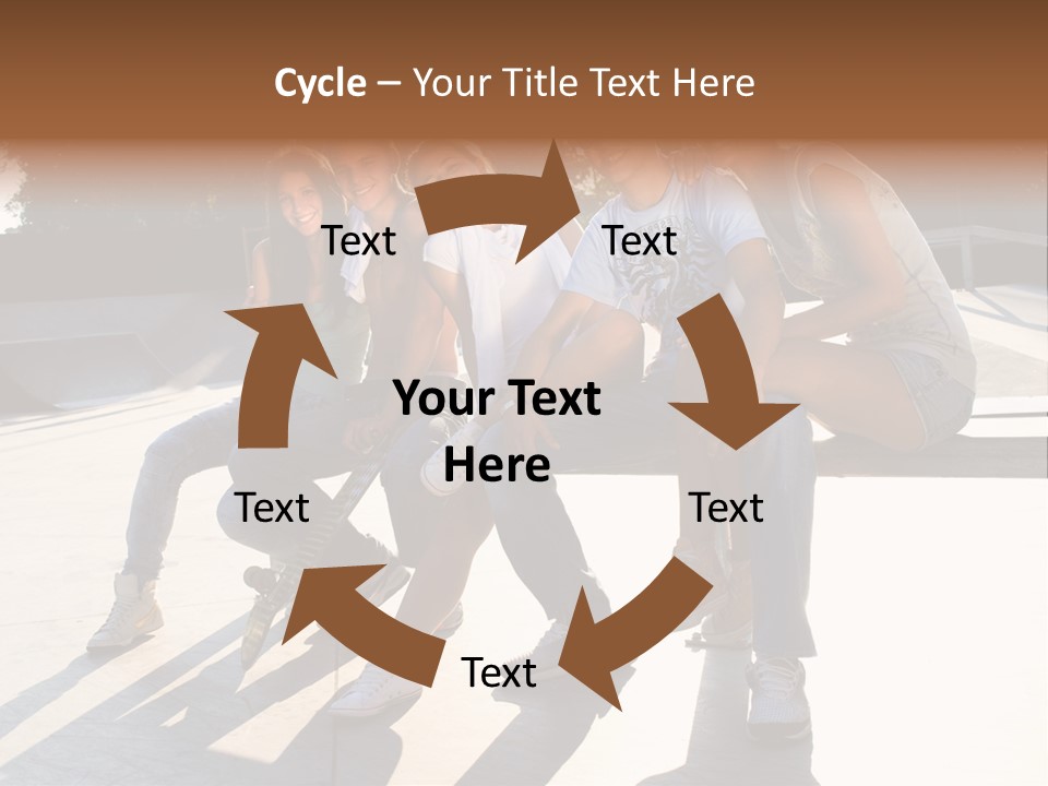 Skate Young Male PowerPoint Template