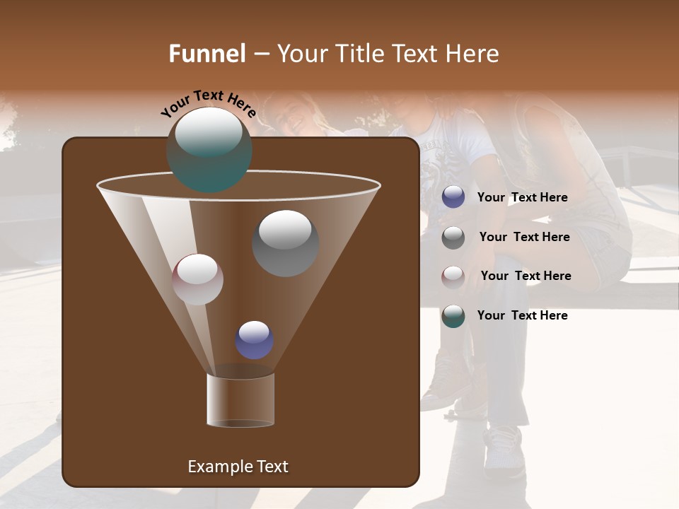 Skate Young Male PowerPoint Template