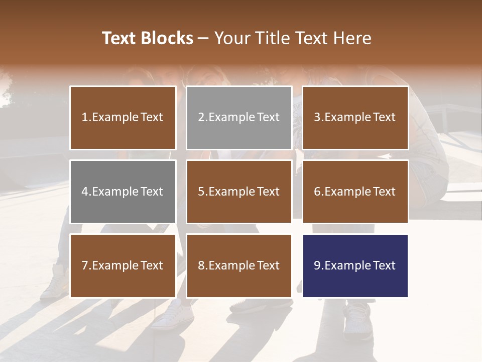 Skate Young Male PowerPoint Template