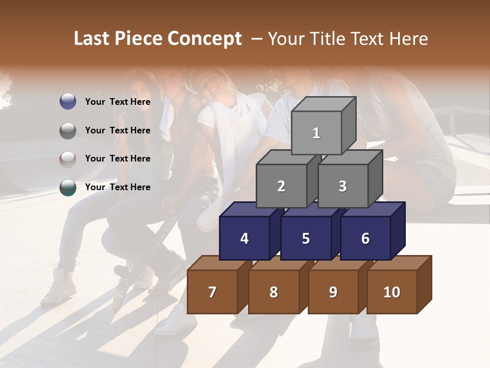 Skate Young Male PowerPoint Template