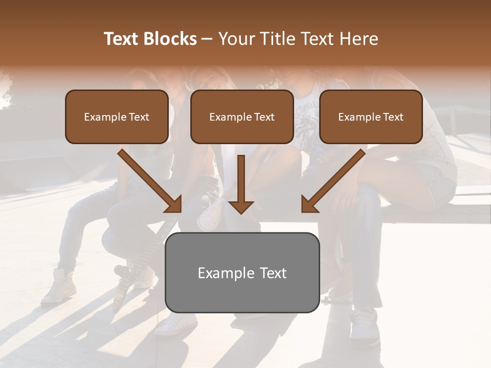 Skate Young Male PowerPoint Template