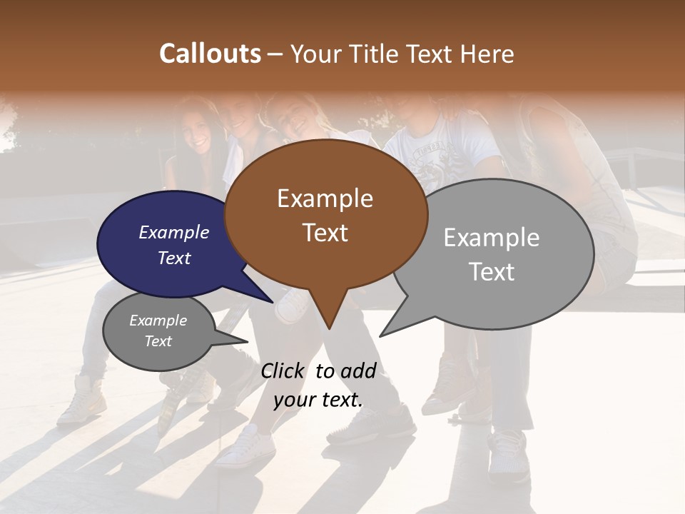 Skate Young Male PowerPoint Template