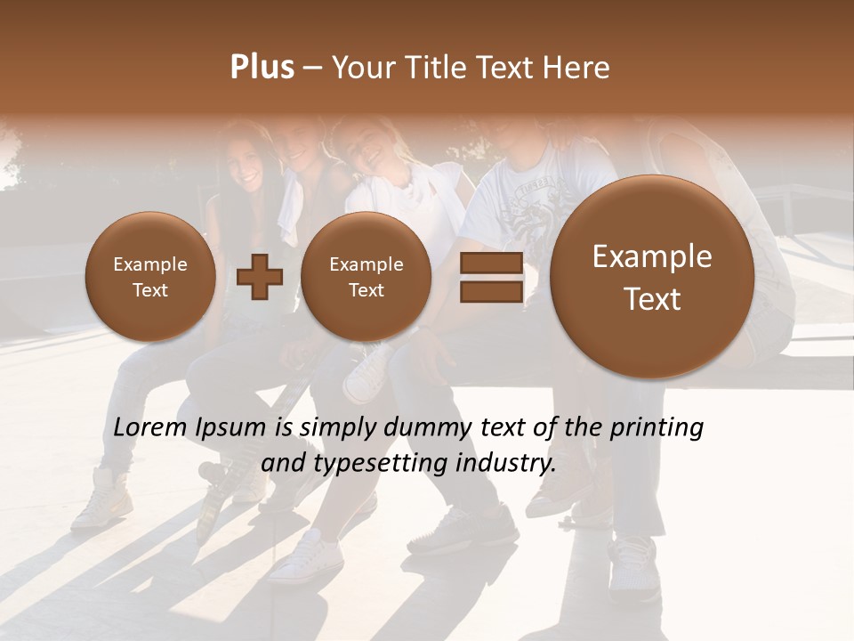 Skate Young Male PowerPoint Template