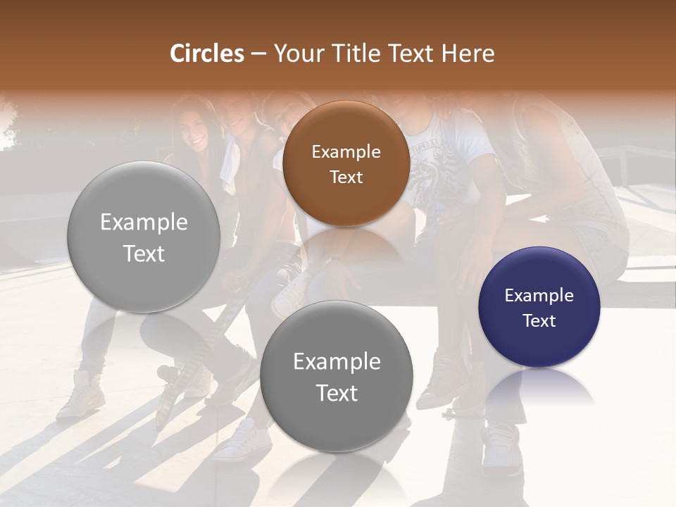 Skate Young Male PowerPoint Template