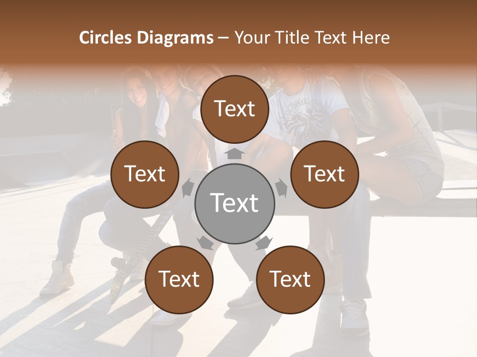 Skate Young Male PowerPoint Template