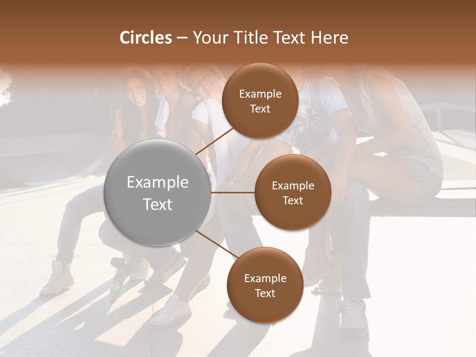 Skate Young Male PowerPoint Template