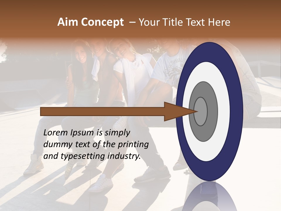 Skate Young Male PowerPoint Template