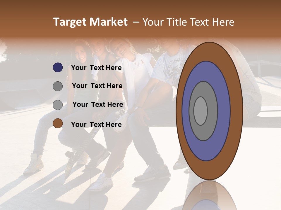 Skate Young Male PowerPoint Template