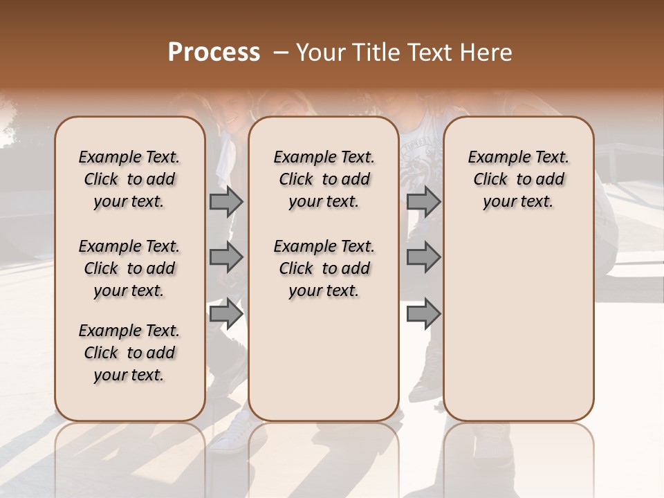 Skate Young Male PowerPoint Template