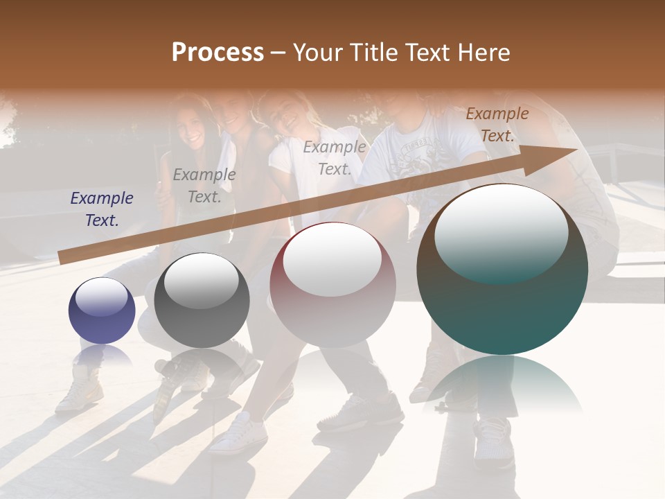 Skate Young Male PowerPoint Template