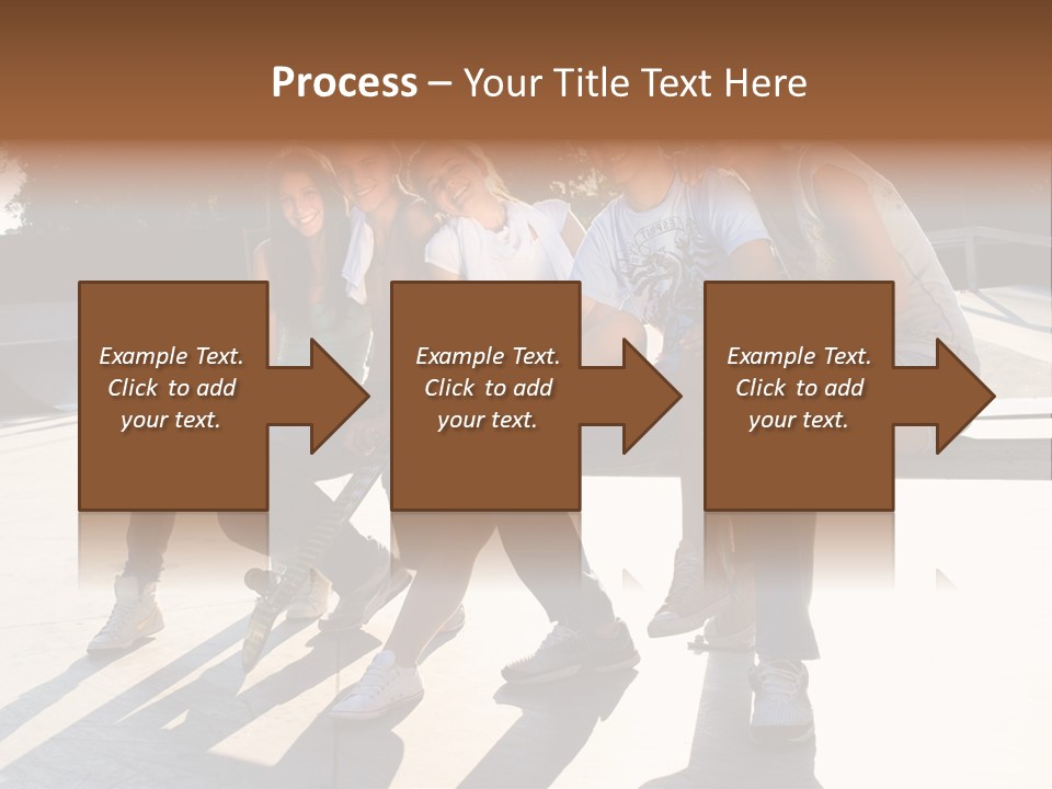Skate Young Male PowerPoint Template