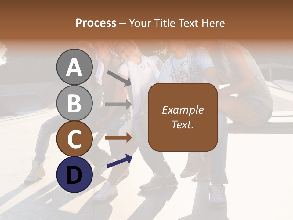 Skate Young Male PowerPoint Template