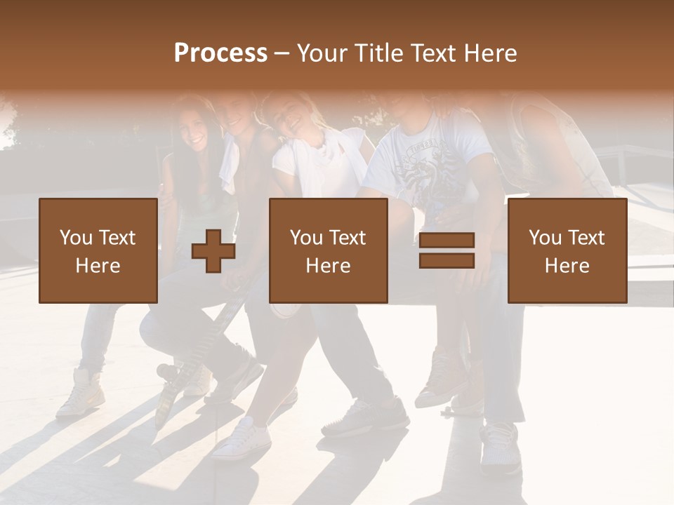 Skate Young Male PowerPoint Template