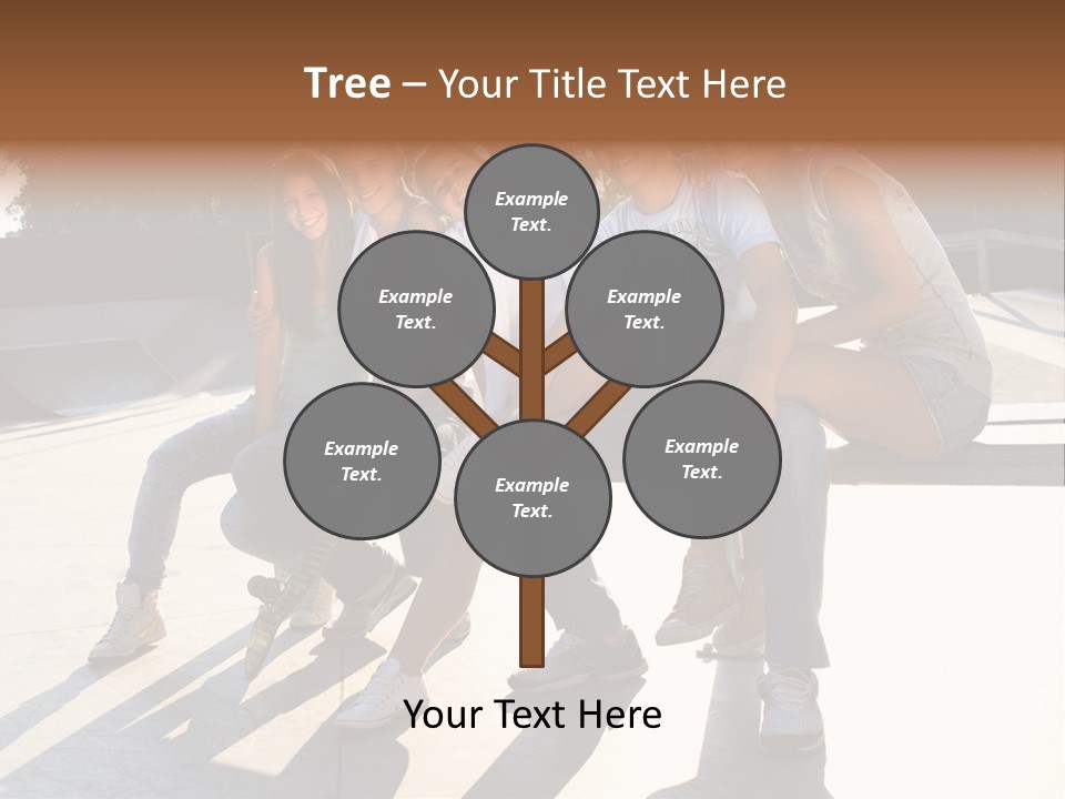 Skate Young Male PowerPoint Template