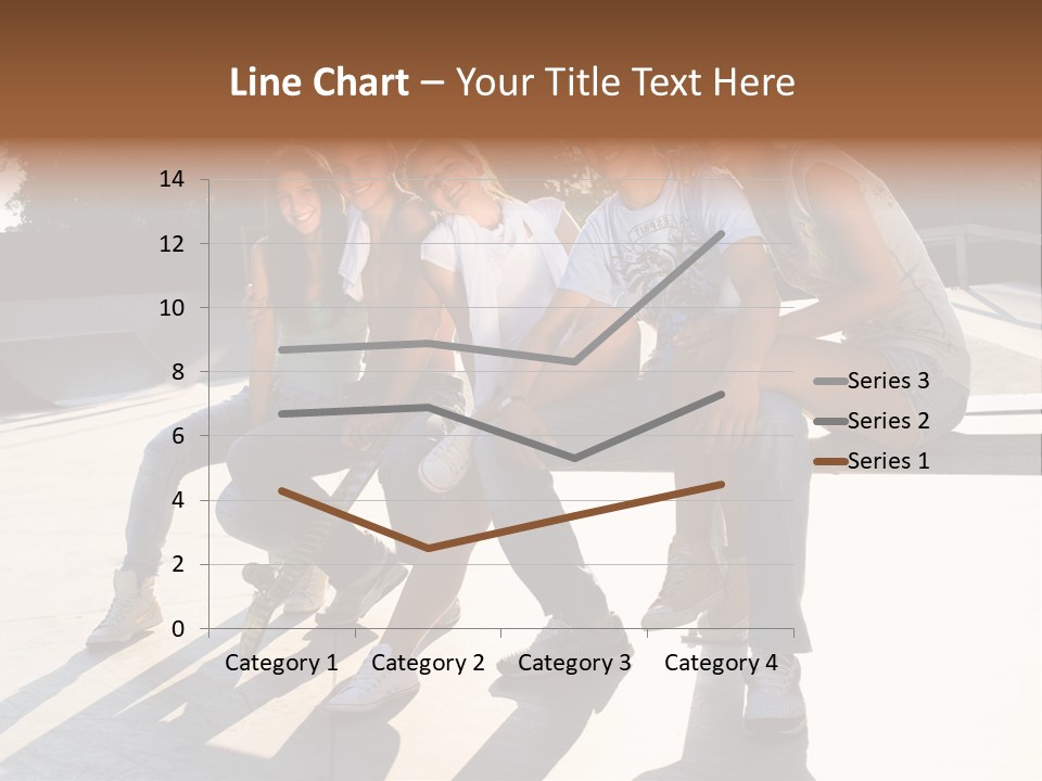 Skate Young Male PowerPoint Template